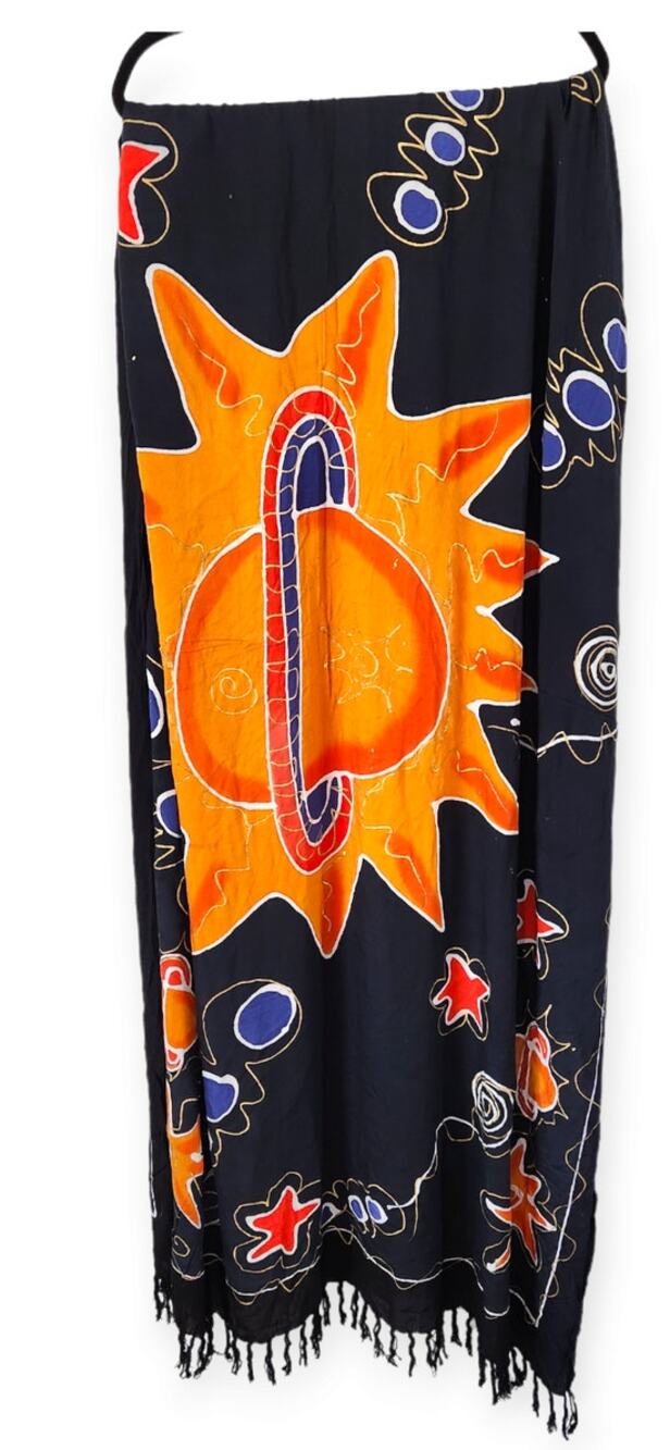 Bali Moon Navy Blue Scarf Wrap